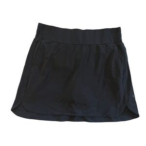 CRZ YOGA Black Athletic Skirt Shorts with Built in Liner Women's Size Small